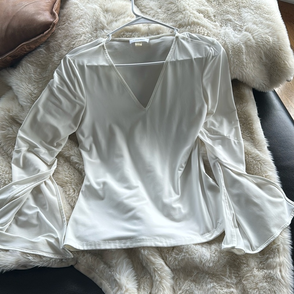 White Calvin Klein top